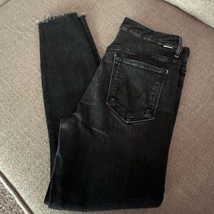 MOTHER black wash skinny jeans size 31